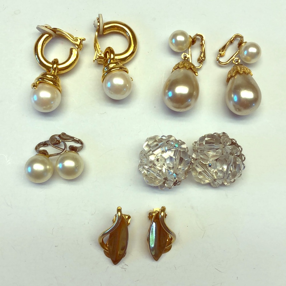 Lot of Marcella clip earrings